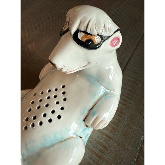 Vtg 1979 Polar Bear Ceramic Refrigerator Deodorizer Baking Soda Holder 5.5" - Picture 6 of 6